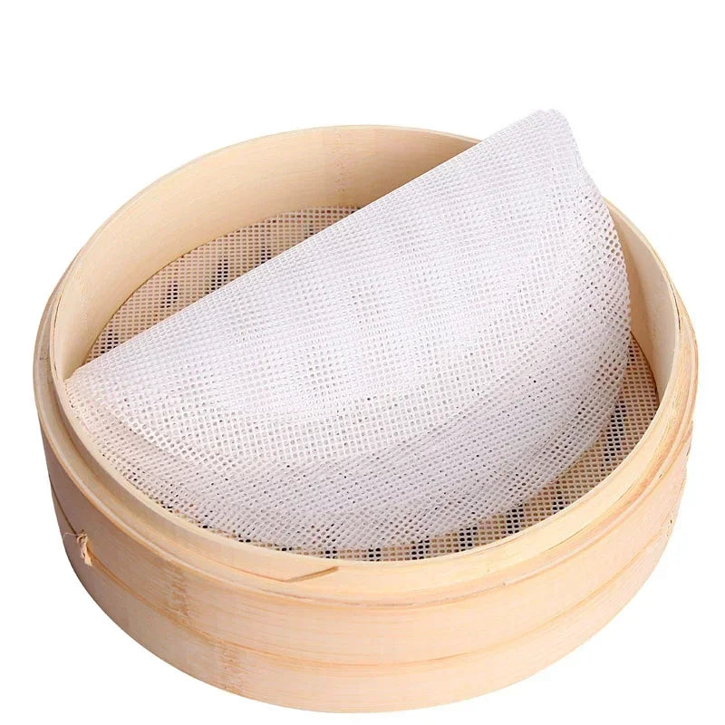 Axya Silicone Bamboo Steamer Mat - Non-Stick, Reusable Cooking Tool for Dim Sum