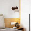 Axyaa Stone Wall Light Dark Wood E27 Bulb For Bedroom, Parlor, Dining Room