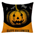 Axyaa Halloween Spider Pillowcase Black Castle Owl Thanksgiving Square Cushion Cover