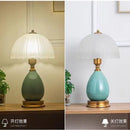Axyaa Ceramic Induction Table Lamp LED Lights Retro Bedroom Decor Bedside Lamp