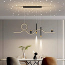 Axyaa Modern LED Pendant Light Chandelier for Living and Dining Room