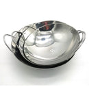 Axya Stainless Steel Mini Wok Pot with Flat Bottom, Thick and Durable Mini Chafing Dish