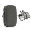 Axyaa Electronics Accessories Organizer Bag: Portable, Waterproof, Double Layers Storage for Cable Wires
