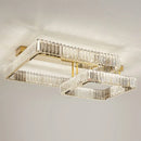 Axyaa Crystal Ceiling Lights: Modern Dimmable Luxury for Living Room & Bedroom