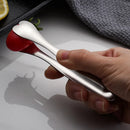 Axyaa Heart Food Tongs: Stainless Steel Cooking Tweezer for Steak, Sugar & Ice