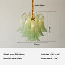 Axyaa Luxury Glass Pendant Lights - Colorful E14 Hanging Lamp for Living Room