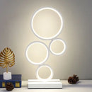 Axyaa Nordic Circle LED Table Lamp for Modern Bedroom and Living Room decor
