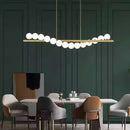 Axyaa Starry Sky Glass Pendant Light: Modern Nordic LED Chandelier for Dining Living Room