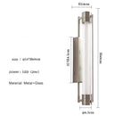 Axyaa Glass Wall Lamp in Sand Nickel Finish - Creative and Simple Glass Design
