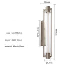 Axyaa Glass Wall Lamp, Sand Nickel Finish, Creative & Simple Design