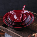 Axyaa Melamine Bowl Set for Tableware - Durable, Large Capacity, Imitation Porcelain Style