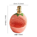 Axyaa Ceramic Strawberry Oil Pot Seasoning Jar Sugar Chili Soy Sauce Bottle