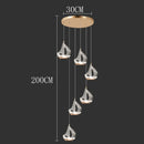 Axyaa Nordic Stair Chandelier Living Room Dining Pendant Ceiling Light Indoor Lighting