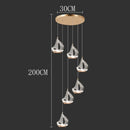 Axyaa Nordic Stair Chandelier Living Dining Room Pendant Ceiling Light