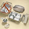 Axyaa Stainless Steel Bento Lunch Box with Lid | Durable Food Container for Kids