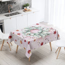 Axyaa Christmas Wreath Tree Tablecloth for Wedding Party Home Decoration