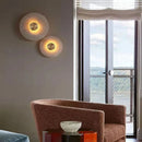 Axyaa Gold Copper Marble LED Wall Sconce for Home Deco & Lighting