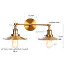 Axyaa Industrial Pink LED Wall Light with Pull Chain Switch - Two Heads Industrial Bedroom Lamp