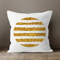 Axyaa Gold Heart Art Print Cushion Cover - Nordic Style Sofa Pillowcase