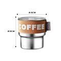 Axyaa Stainless Steel Insulated Coffee Mug Lid Leakproof Portable Water Cup