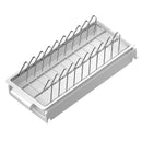 Axyaa Pull Out Dish Rack with Drainboard & Drawer Storage Mesh Basket