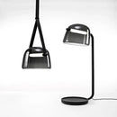 Axyaa Smoky Glass Pendant Lights with Modern LED and Leather Strap