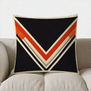 Axyaa Geometric V-Shaped Throw Pillow Cover - Modern Pattern for Sofa, Bedroom, Car