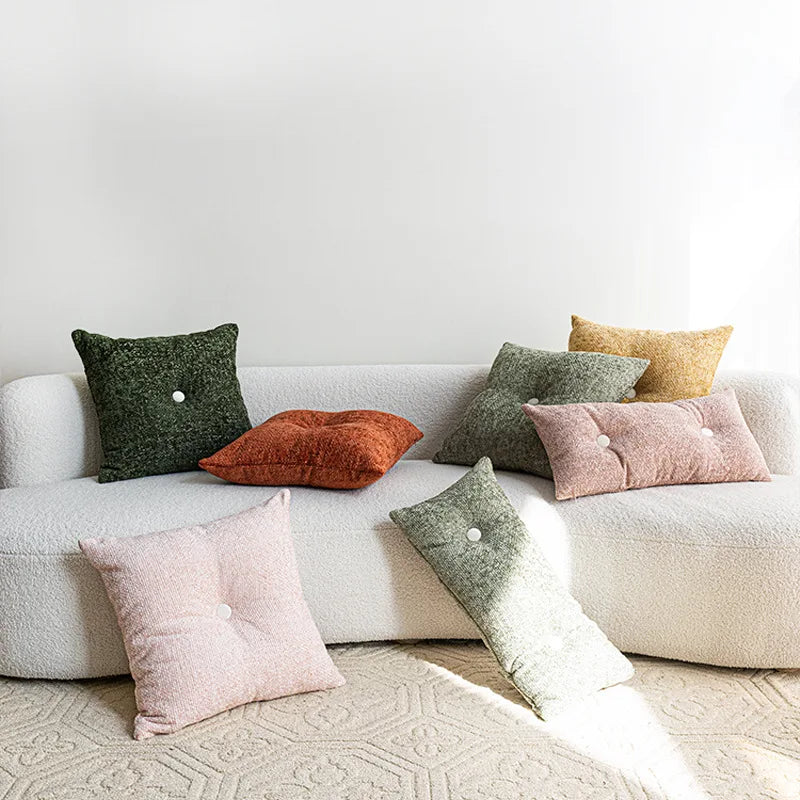Axyaa Tufted Solid Sofa Cushion Bed Rest Accent Pillow for Living Room Bedroom
