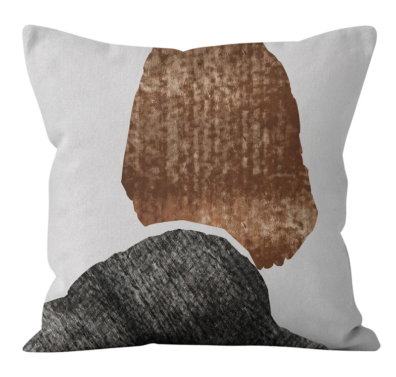 Nordic Abstract Geometric Lines Pillowcase for Home Decor - Axyaa