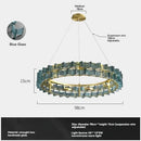Axyaa Retro Luxury Glass Chandeliers for Dining Living Room Hotel Decor