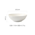 Axyaa Matte Stone Patterned Ceramic Ramen Soup Salad Fruit Noodle Bowl Large Capacity