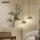 Axyaa Natural Stone Chandelier: Nordic LED Pendant Light for Dining Room, Kitchen, and Bedroom