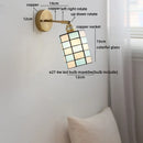 Axyaa Blue and White Glass LED Wall Light for Children's Room and Stairs