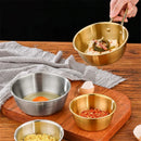 Axya Stainless Steel Golden Rice Wine Bowl Set