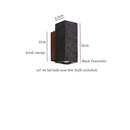 Axyaa Black Cave Stone LED Wall Lamp - Nordic Minimalism for Living Room, Bedroom, Bathroom