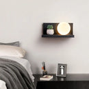 Axyaa Black Cave Stone Wall Lamp for Bedroom, Living Room, or Entryway