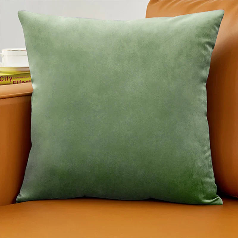 Blue Velvet Throw Pillow Cover - Axyaa Home Decoration Pillowcase