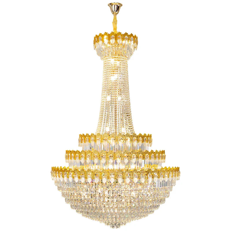 Axyaa Crystal Chandelier: Modern Light Luxury for Living Room Villa