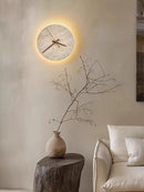 Axyaa Stone Staircase Corridor Background Wall Lamp Bedroom Clock Headboard