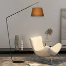 Axyaa Nordic Black Fishing Floor Lamp Modern LED Standing Light