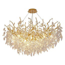 Axyaa Crystal Branch Chandelier Ceiling Pendant for Living Dining Bedroom Lighting