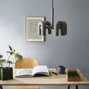Axyaa LED U-shaped Pendant Chandelier: Modern Nordic Ceiling Hanging Lamp