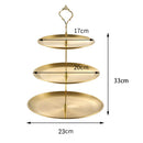 Axyaa Stainless Steel Fruit Plate - Snack Dish, Candy Tray, Salad Bowl