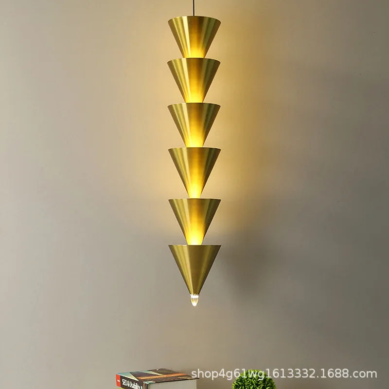 Axyaa Nordic Multilayer Chandelier: Modern LED Pendant Lamp for Home Decoration