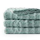 Axyaa Soft Chenille Plaid Throw Blanket for Sofa and Bedspread