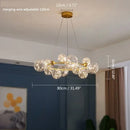 Axyaa Magic Bean LED Glass Chandelier for Romantic Lighting in Living Room or Bedroom