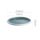 Axyaa Circular Ceramic Restaurant Service Plate Set