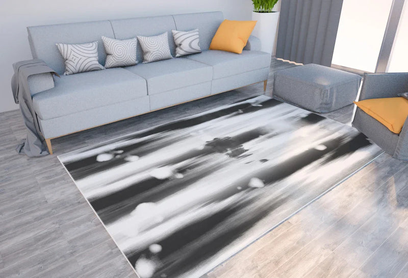 Axyaa Marble Texture Printed Carpet for Home Living Room and Bedroom Decoration