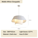 Axyaa Minimalist LED Fabric Chandelier for Home Decoration