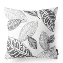 Axyaa Geometric Flower Leaf Linen Pillowcase Sofa Cushion Cover - Customizable Sizes
